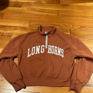 Women’s Cropped University of Texas (UT) Longhorns Sweatshirt